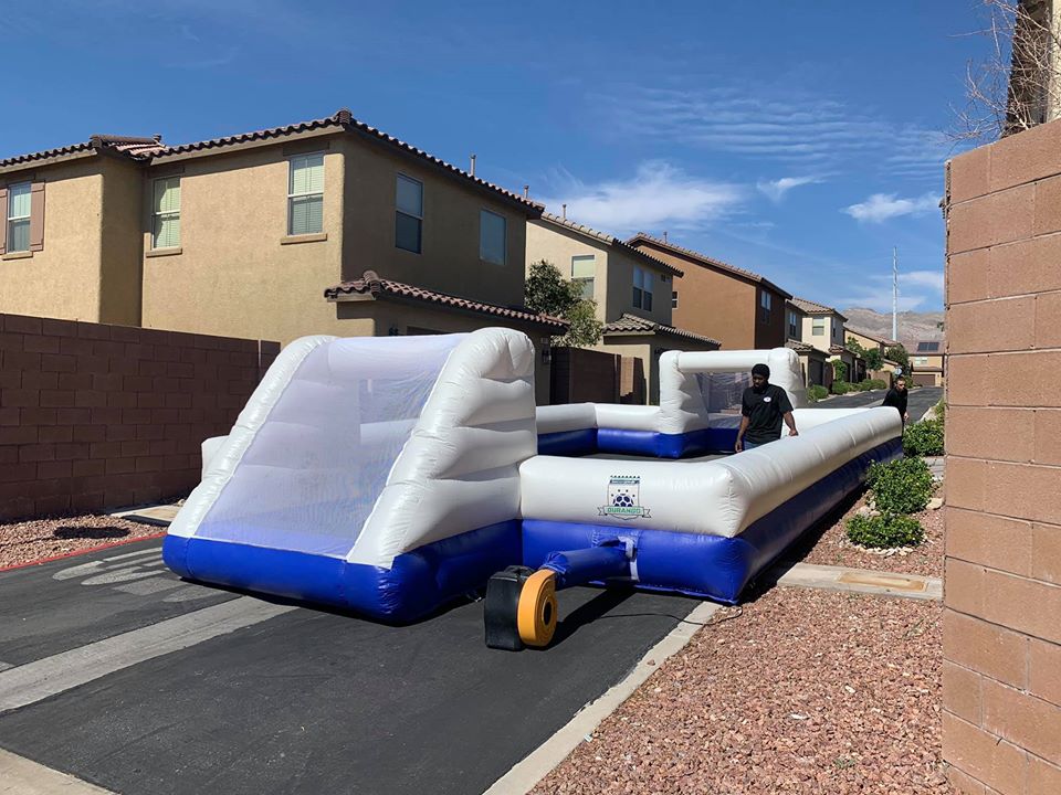 inflatable soccer field rental